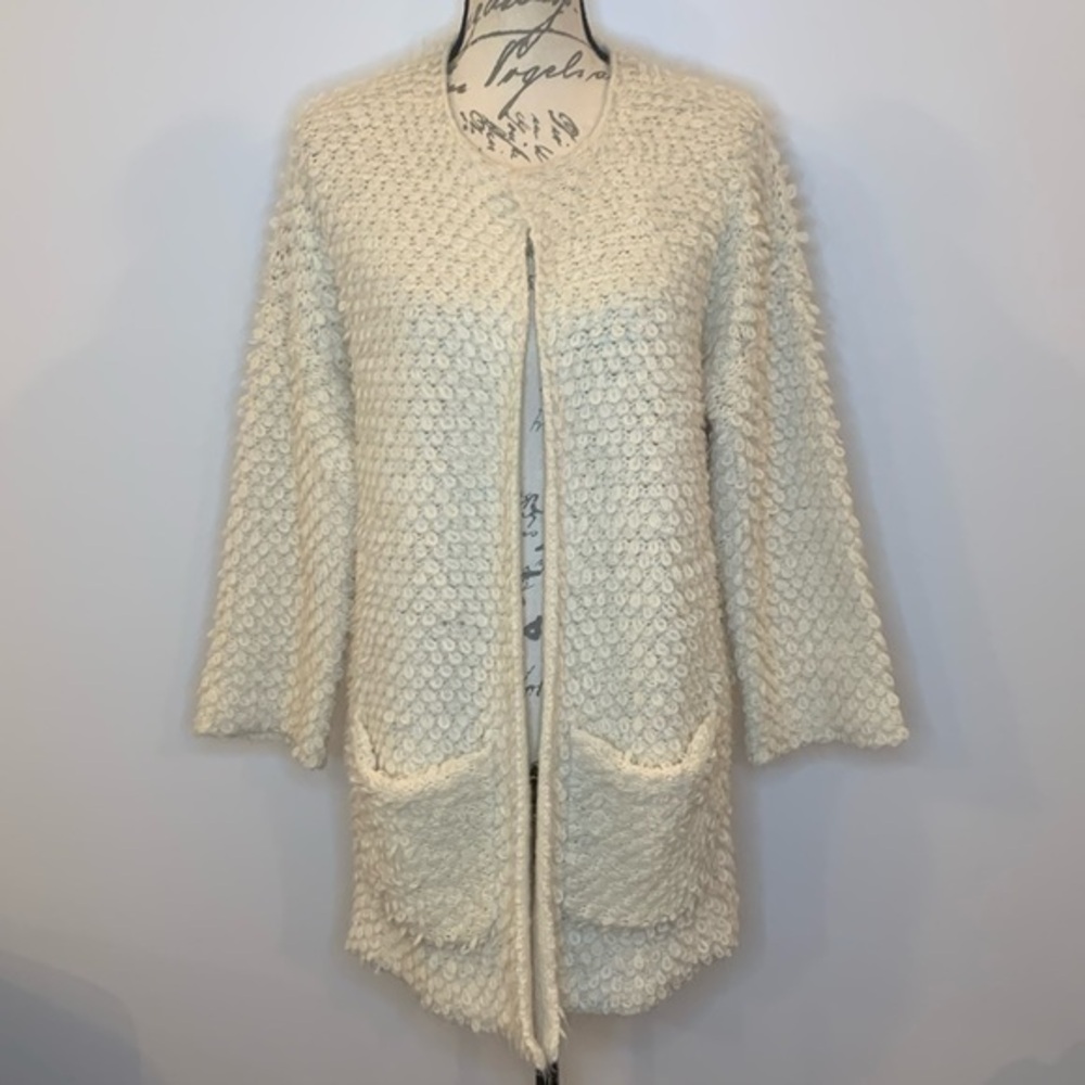 Express looped knit open cardigan sweater M/L